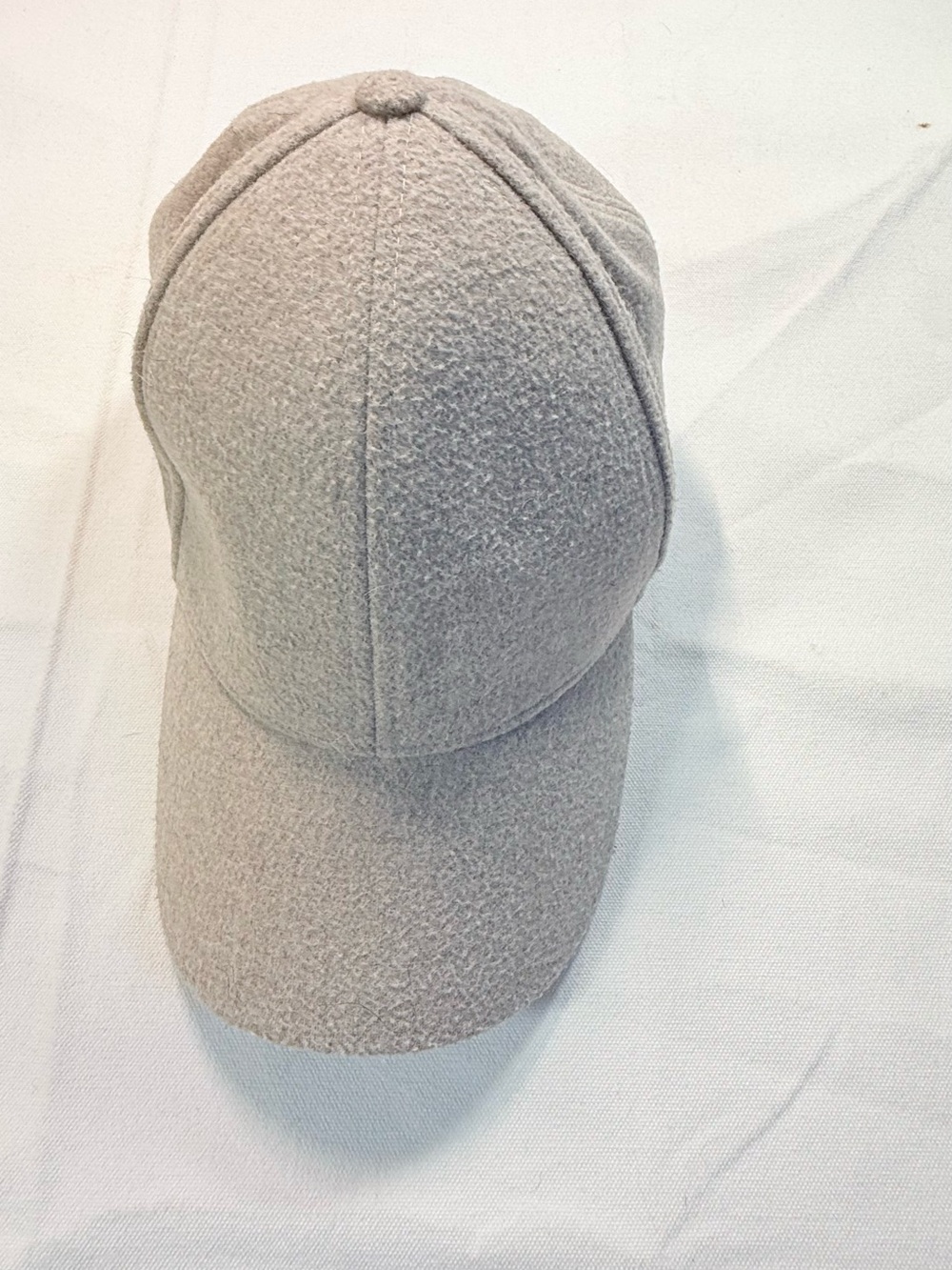 Aritzia Babaton Wool Blend Premier Baseball Cap Hat Heather Light Gray O/S